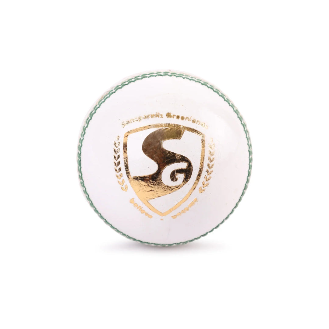 SG Tournament Cricket Ball White @ Side View