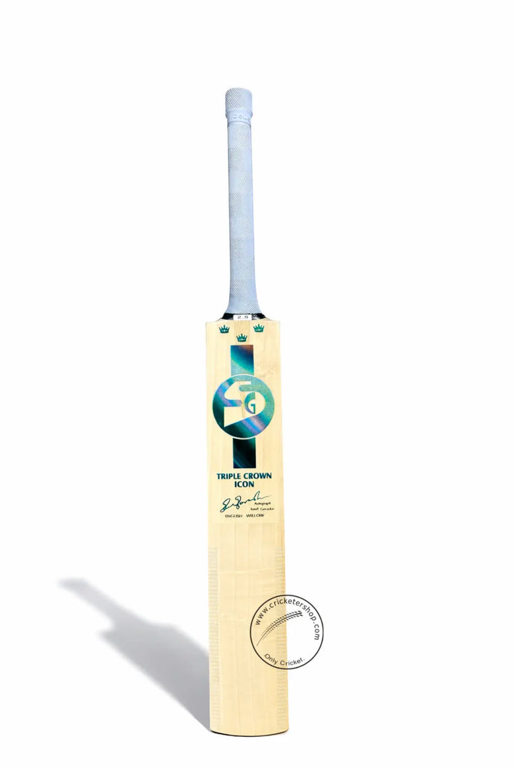 SG Triple Crown Icon English Willow Cricket Bat Size SH@front view