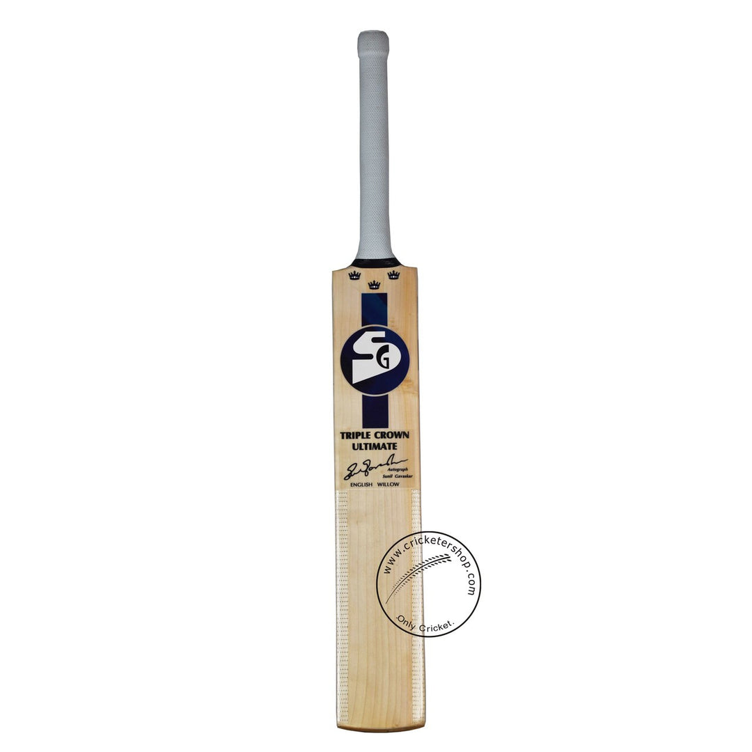 SG Triple Crown Ultimate English Willow Cricket Bat Size SH @ Front View