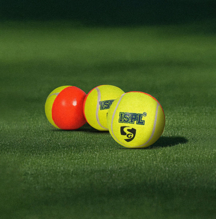 SG X ISPL Swing Cricket Ball @ Side View  3