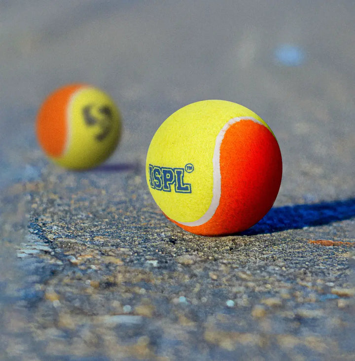 SG X ISPL Tennis Cricket Ball @ Side View 3