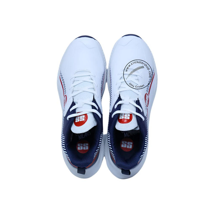 SS Ultimate Blue Red Cricket Shoes @ Top View