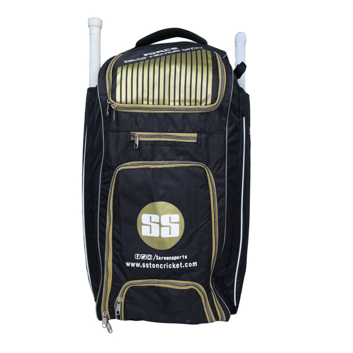 SS Force Cricket Duffle Kit Bag Black@Front View