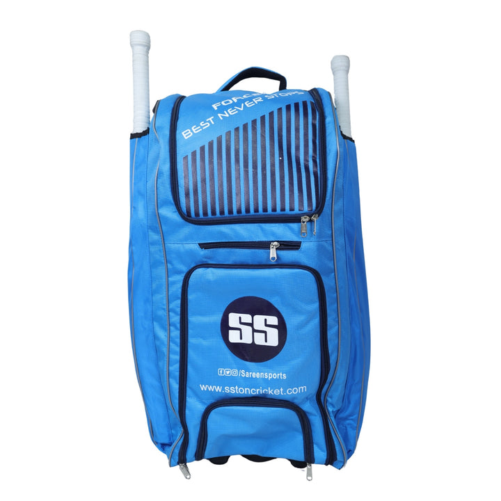 SS Force Cricket Duffle Kit Bag Sky Blue@Front View