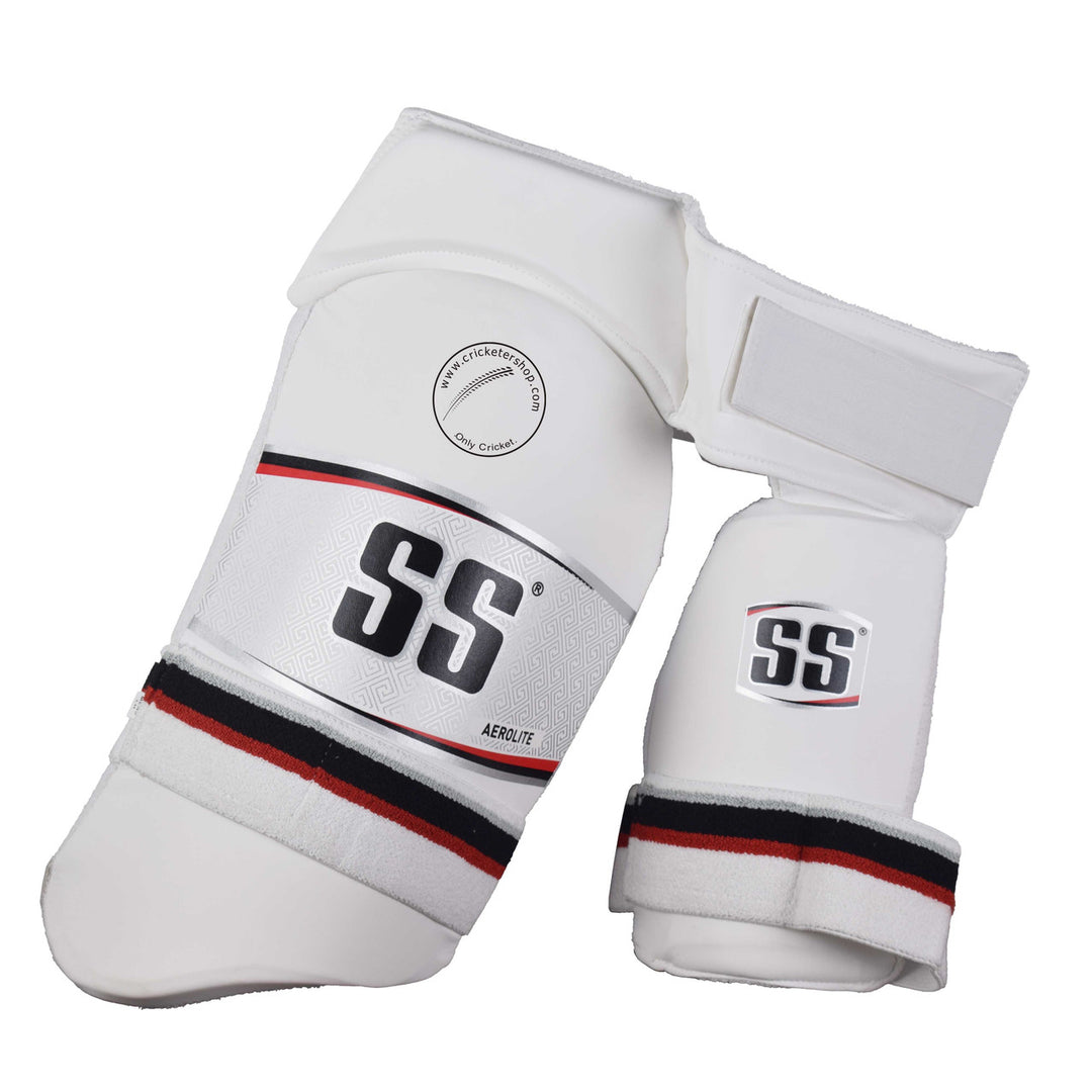 SS Aerolite Cricket Batting Combo Thigh Guard @cricketershop.com @ Front View