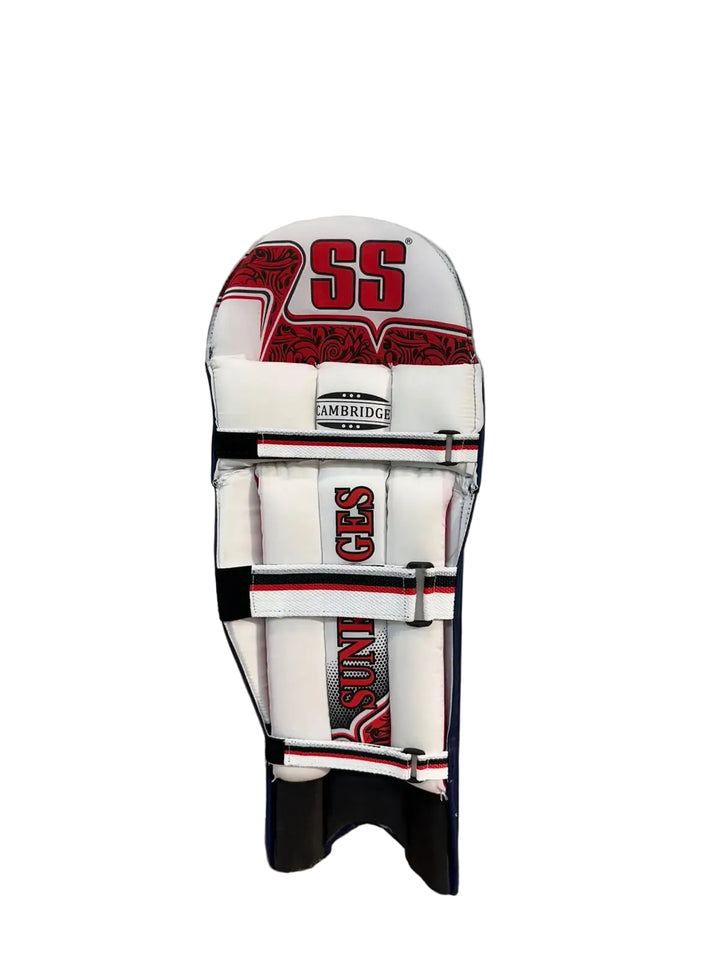 SS Cambridge Cricket Batting Leg Guard Navy Blue Pads Adult Size @ Back View