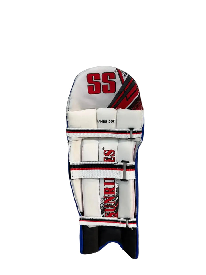 SS Cambridge Cricket Batting Leg Guard Royal Blue Pads Boys Size @ Back View
