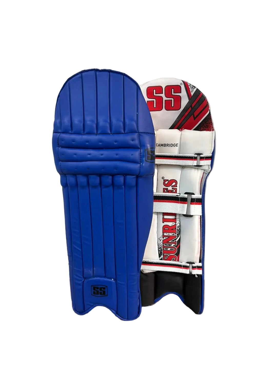 SS Cambridge Cricket Batting Leg Guard Royal Blue Pads Boys Size @ Composite View