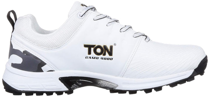 SS Camo 9000 Black White Cricket Shoes @ Side View 2