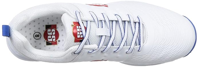 SS Camo 9000 Blue White Cricket Shoes @ Top View 1