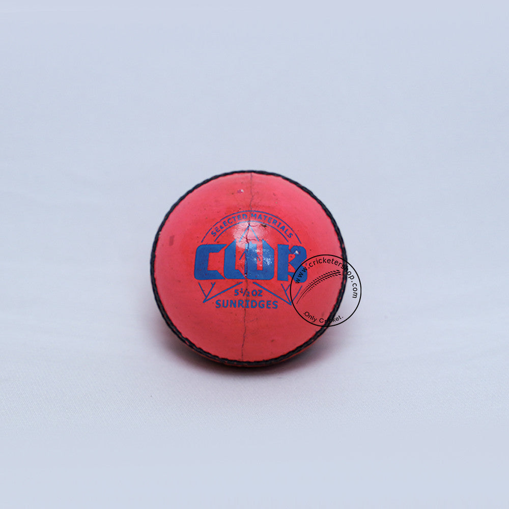 SS Club Pink Cricket Ball @ Front View