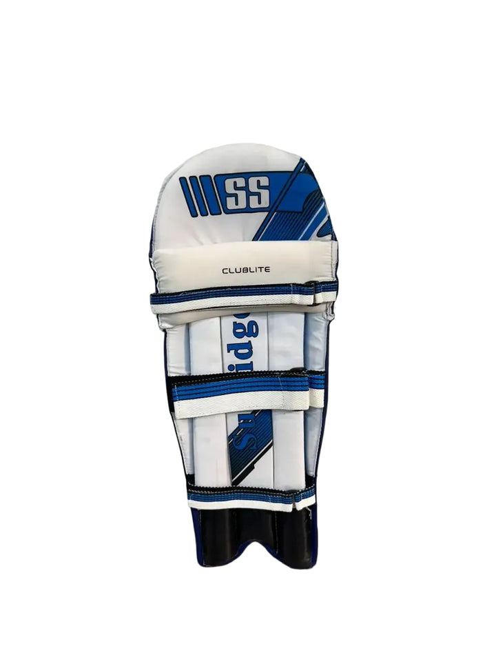 SS Club lite Navy Blue Cricket Batting Leg Guard Pads Size @ Back View