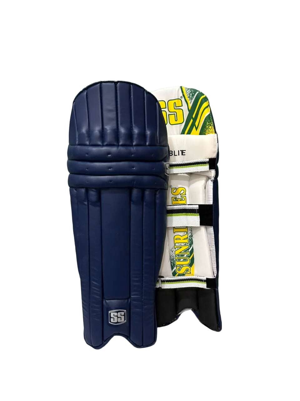 SS Club lite Royal Blue Cricket Batting Leg Guard Pads Size@front view