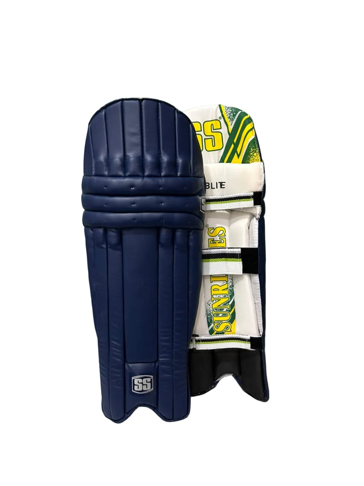 SS Club lite Royal Blue Cricket Batting Leg Guard Pads Size@front view