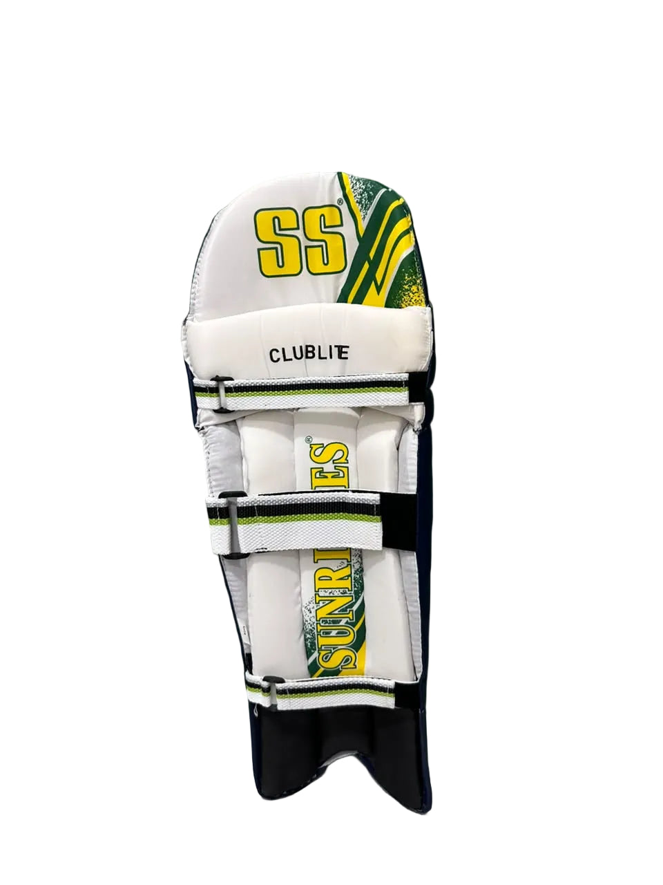 SS Club lite Royal Blue Cricket Batting Leg Guard Pads Size@front view2
