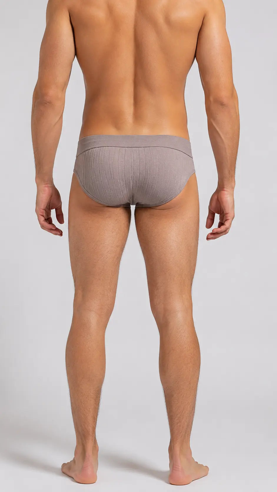 SS Compression Brief Colour Gray @ Back View