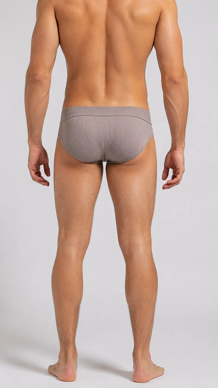 SS Compression Brief Colour Gray @ Back View