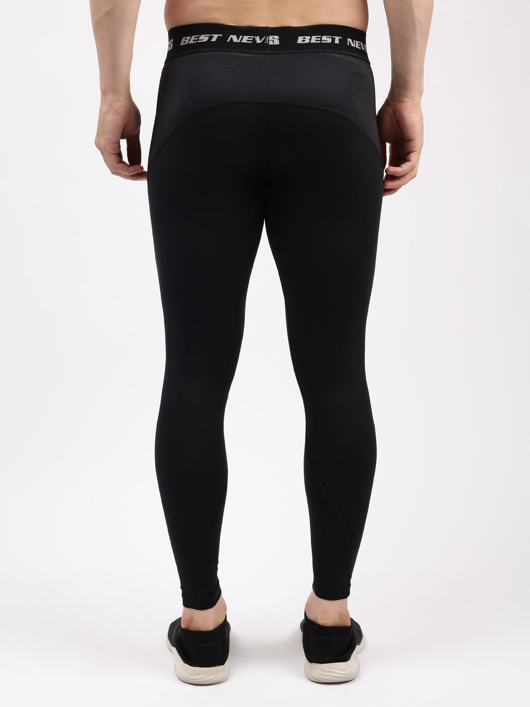 SS Compression Legging Colour Black Size @ Back View