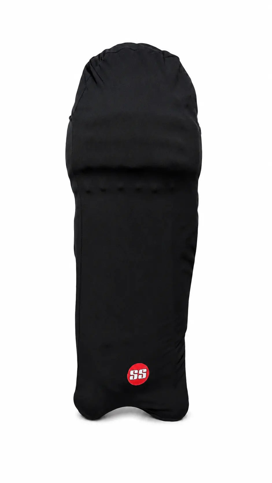 SS Cricket Batting Pads Cover Colored Skins @ Black Front View 3