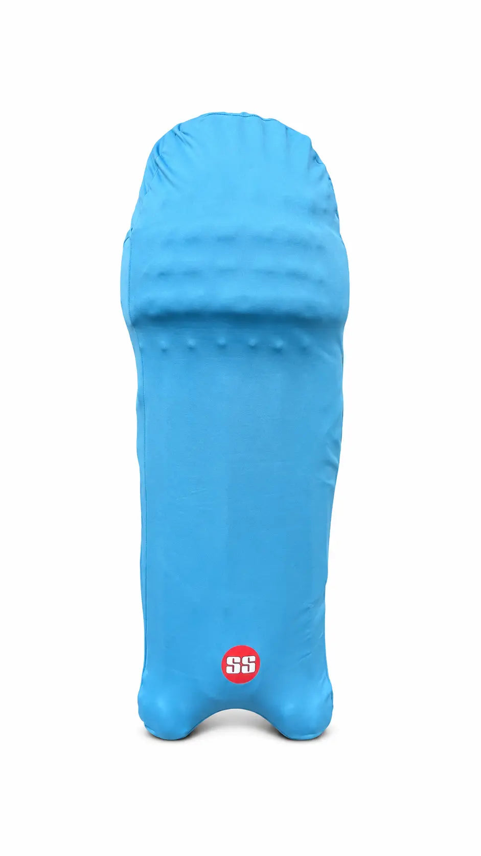 SS Cricket Batting Pads Cover Colored Skins @ Sky Blue Front View 1
