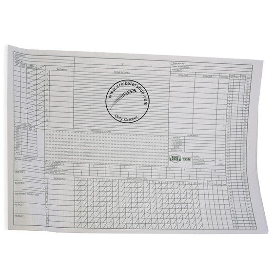 SS Cricket Scorebook Pack of 2 @ Inside View