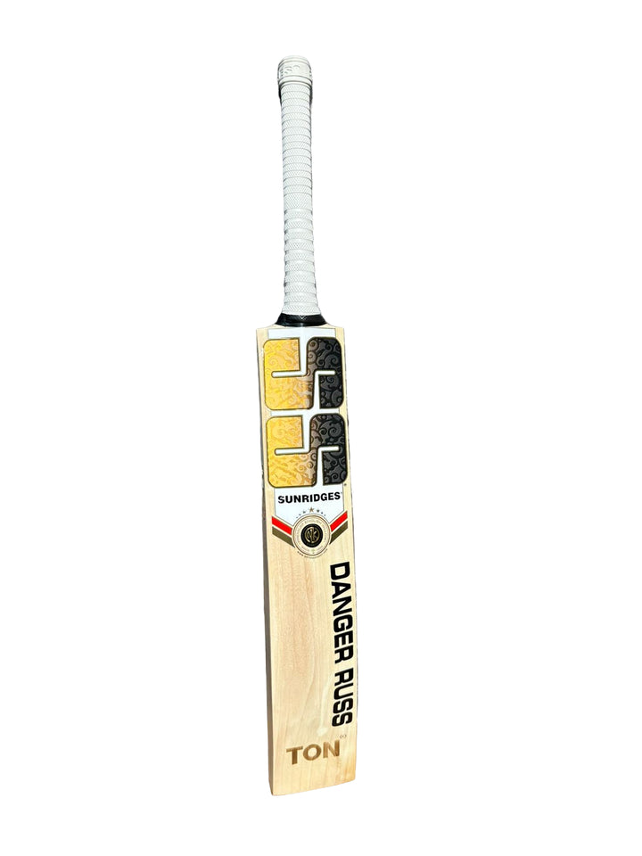 SS DRE Russ 1.0 English Willow Cricket Bat Size SH @ Back View