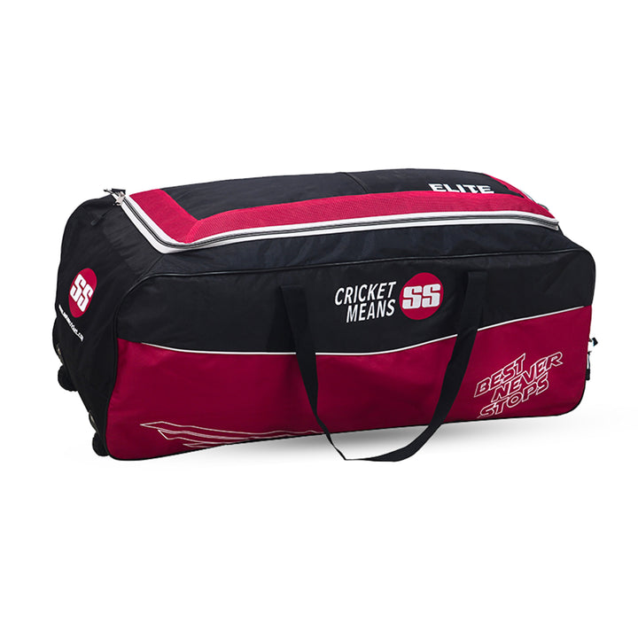 SS Elite Cricket Kit Bag With Wheels@front view