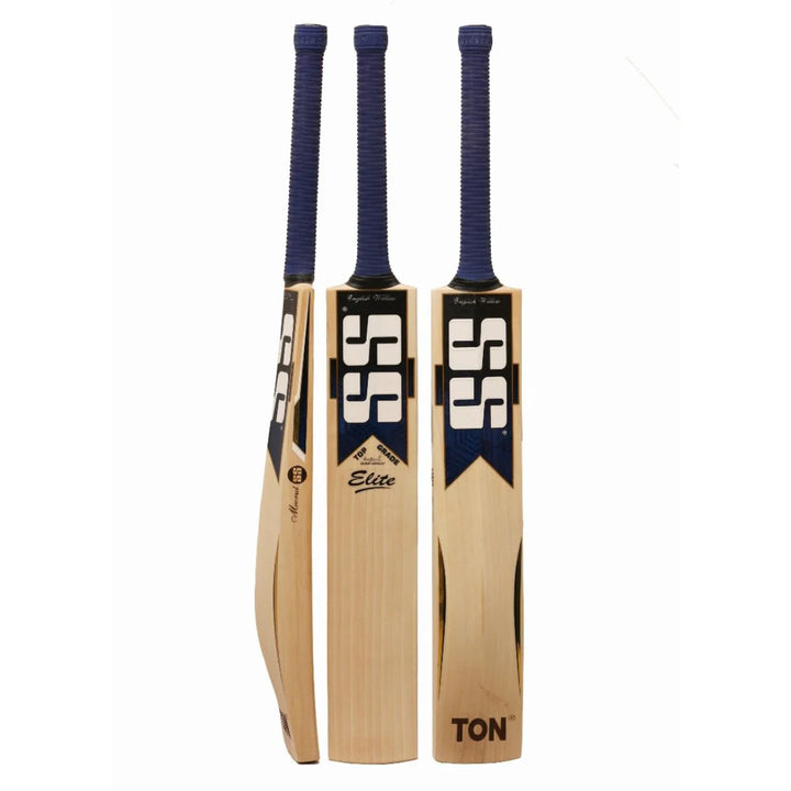 SS Elite English Willow Top Grade Cricket Bat Size SH @ Front View