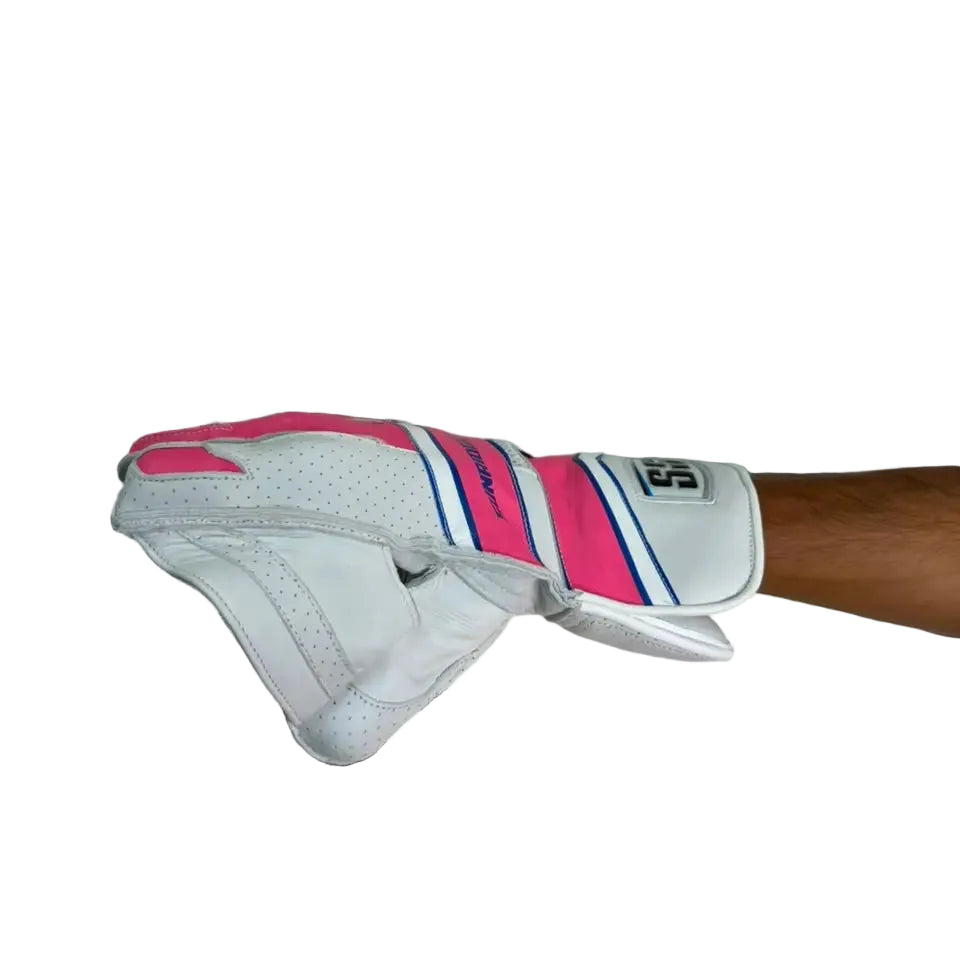 SS Falcon Cricket Wicket Keeping Gloves Mens Size @ Side View