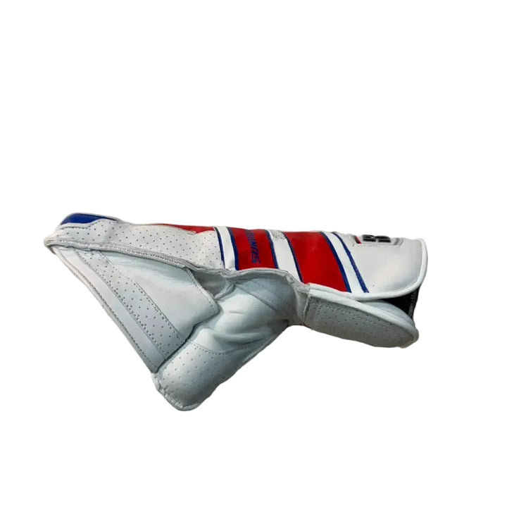 SS Falcon Cricket Wicket Keeping Gloves Mens Size @ Side View Red