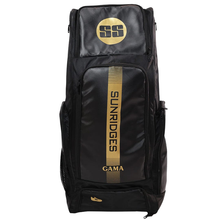 SS Gama New Cricket Kit Bag Black With Wheels@FRONT VIEW