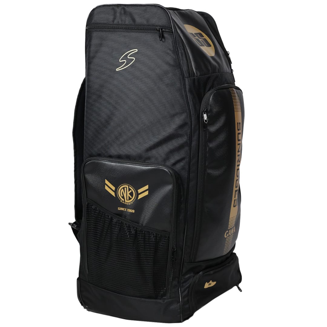 SS Gama New Cricket Kit Bag Black With Wheels@FRONT VIEW1