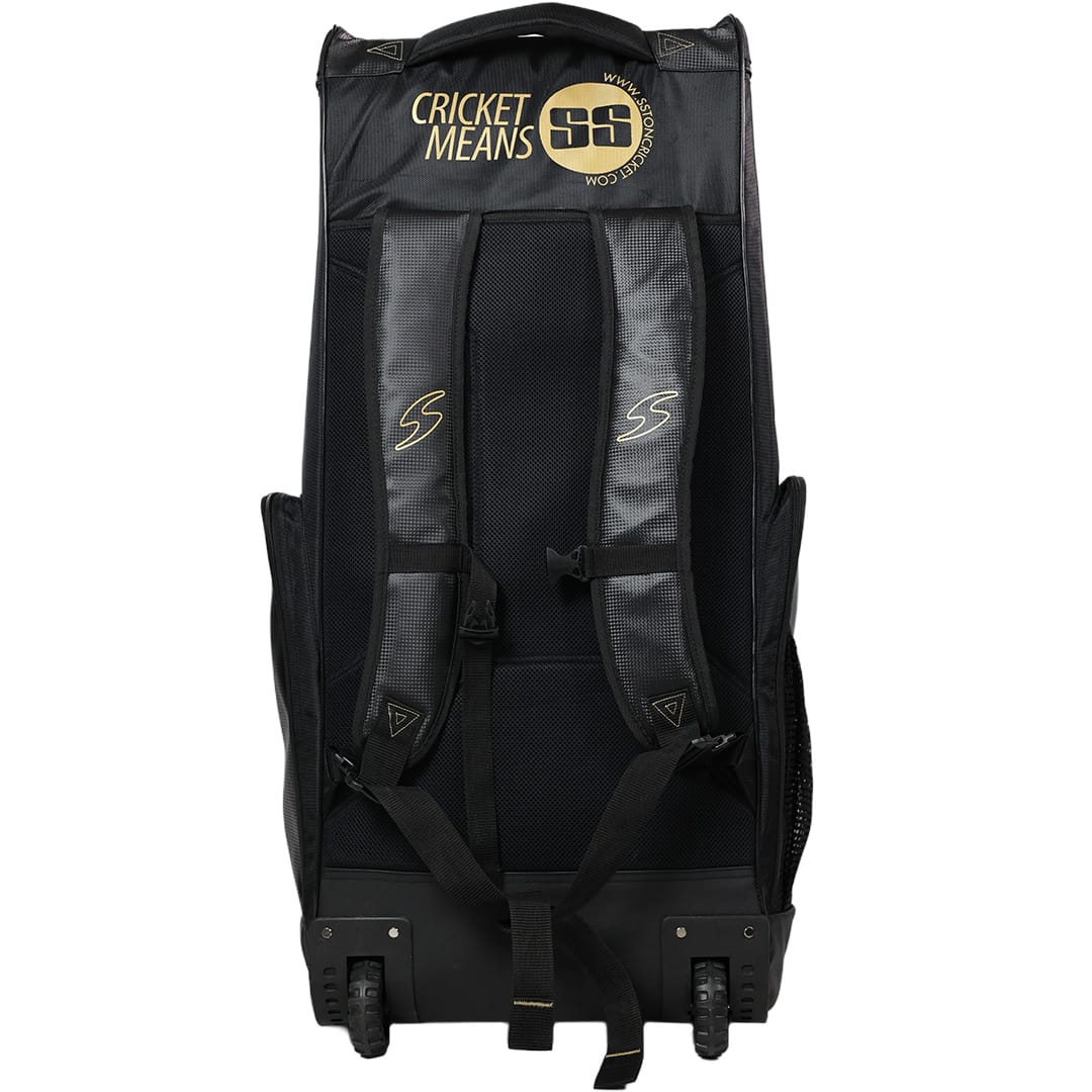 SS Gama New Cricket Kit Bag Black With Wheels@FRONT VIEW3