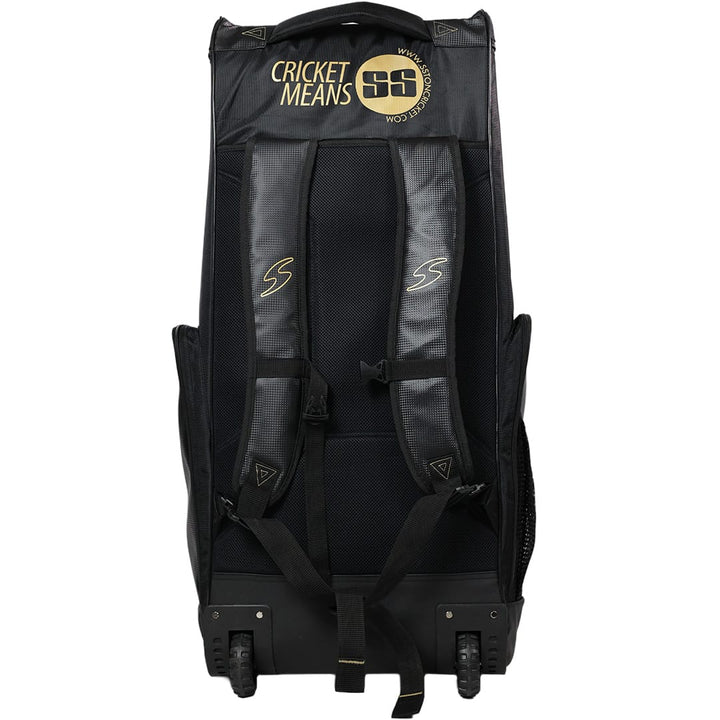SS Gama New Cricket Kit Bag Black With Wheels@FRONT VIEW3