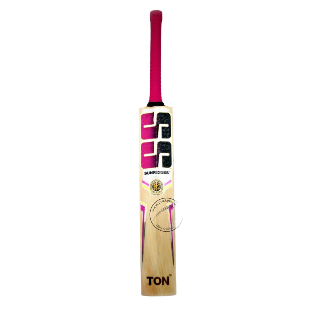 SS Gladiator Ton English Willow Cricket Bat Size SH @ Back View