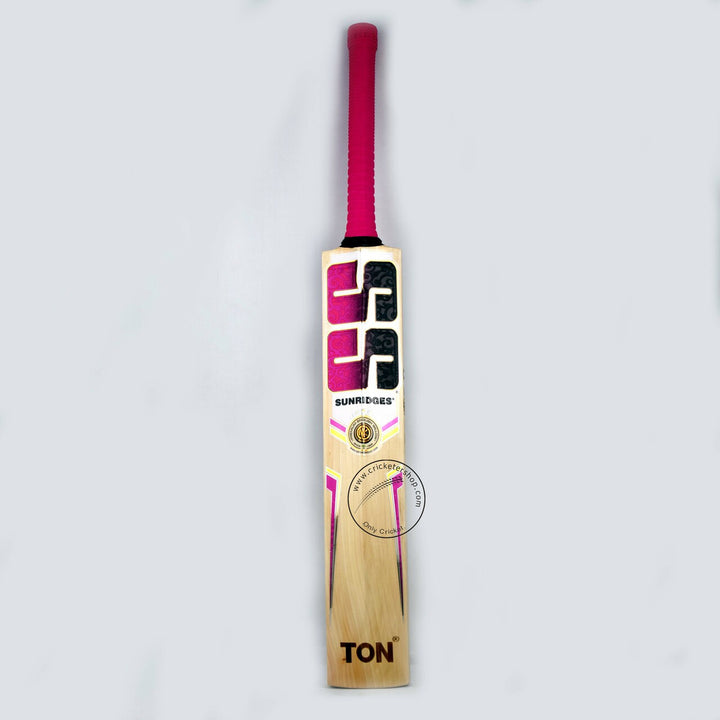 SS Gladiator Ton English Willow Cricket Bat Size SH @ Back View