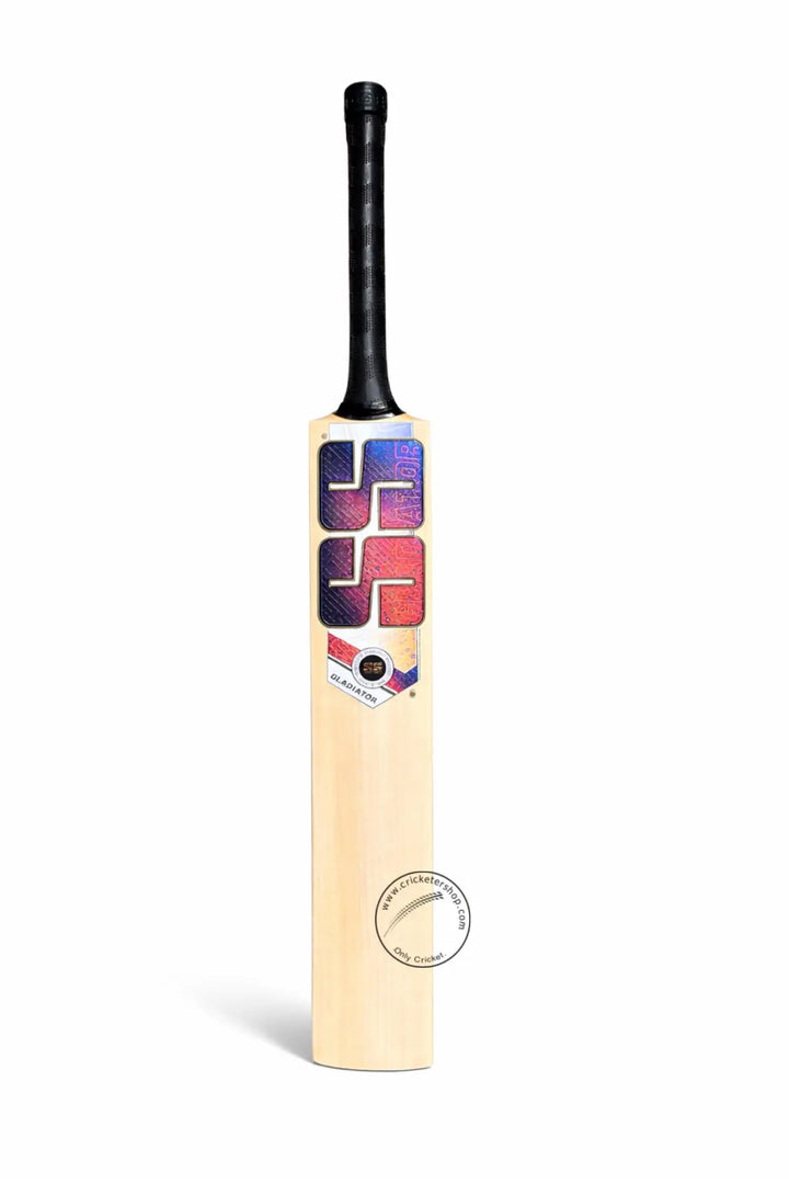 SS Gladiator Ton English Willow Cricket Bat Size SH@front view