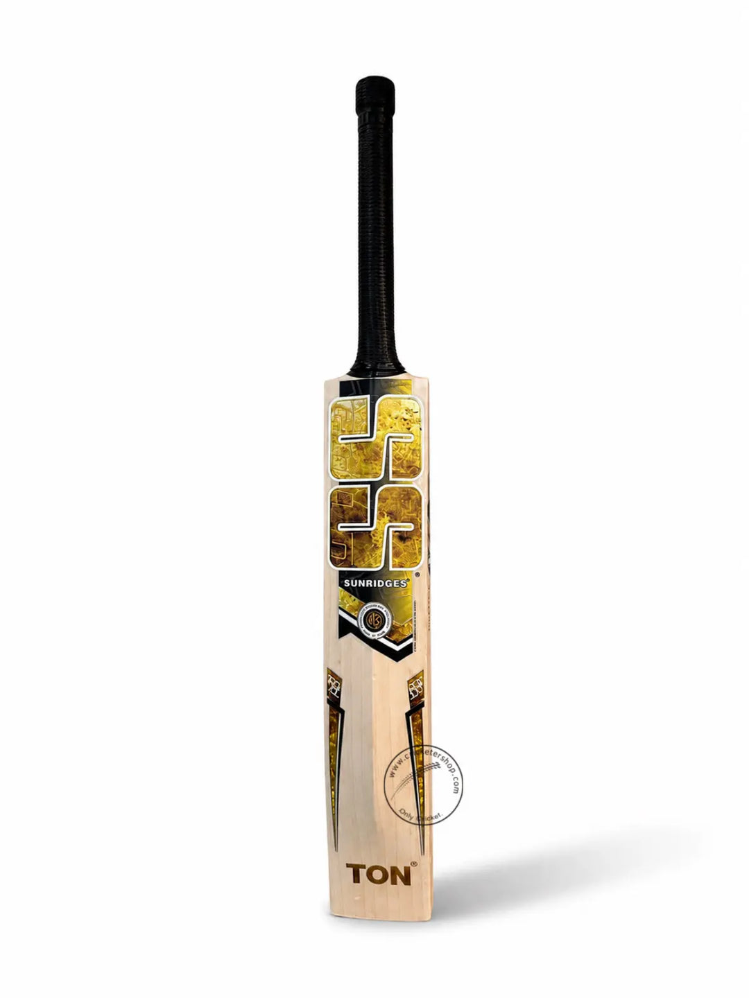 SS Gold Jumbo English Willow Cricket Bat Size SH @ Back View
