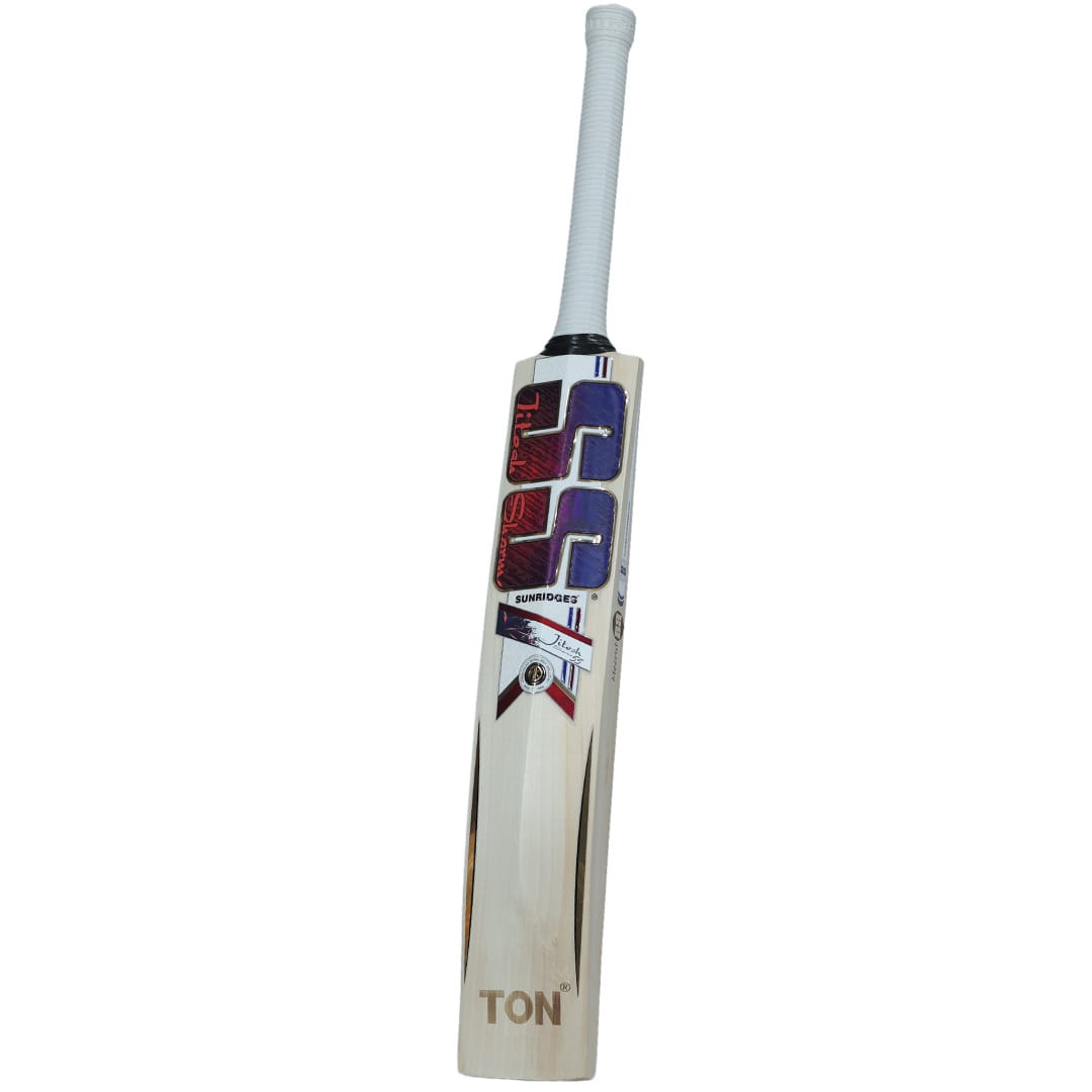 SS Jitesh Sharma Player English Willow Cricket Bat Size SH @ Back View 3