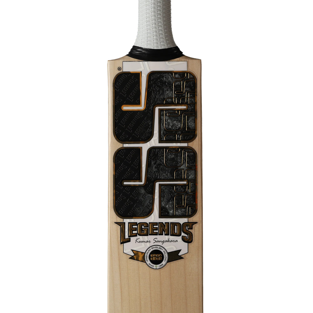 SS Legend Kumar Sangakara English Willow Cricket Bat Size SH @ Face View