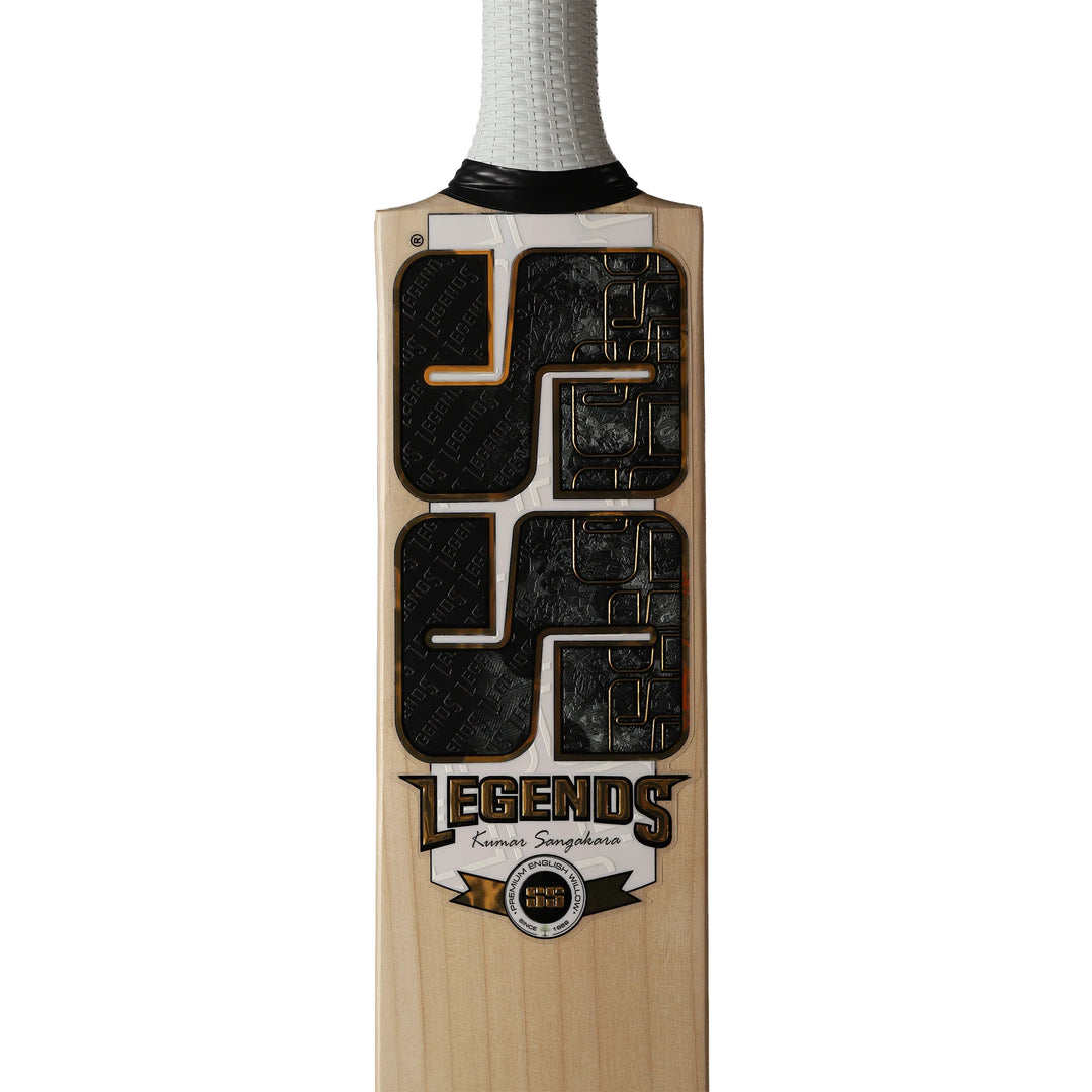 SS Legend Kumar Sangakara English Willow Cricket Bat Size SH @ Face View