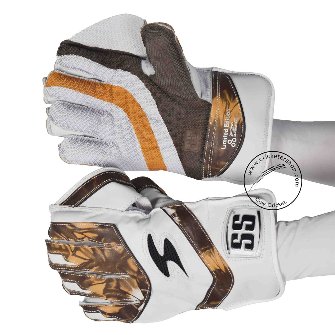 SS Limited Edition Cricket Wicket Keeping Gloves Mens Size @ Composite View