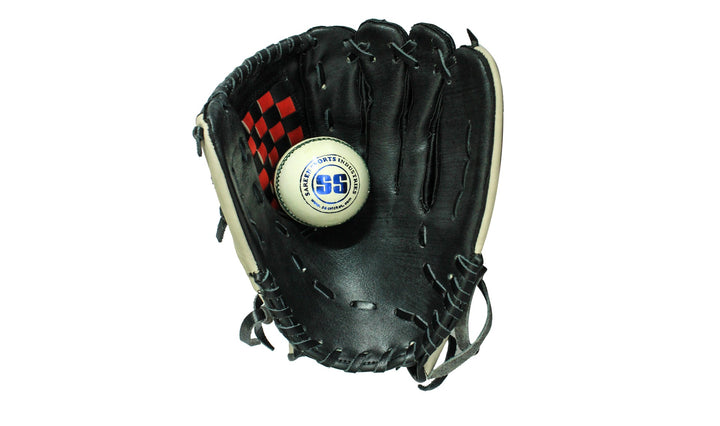 SS MITT Cricket Catching Gloves Black@front view