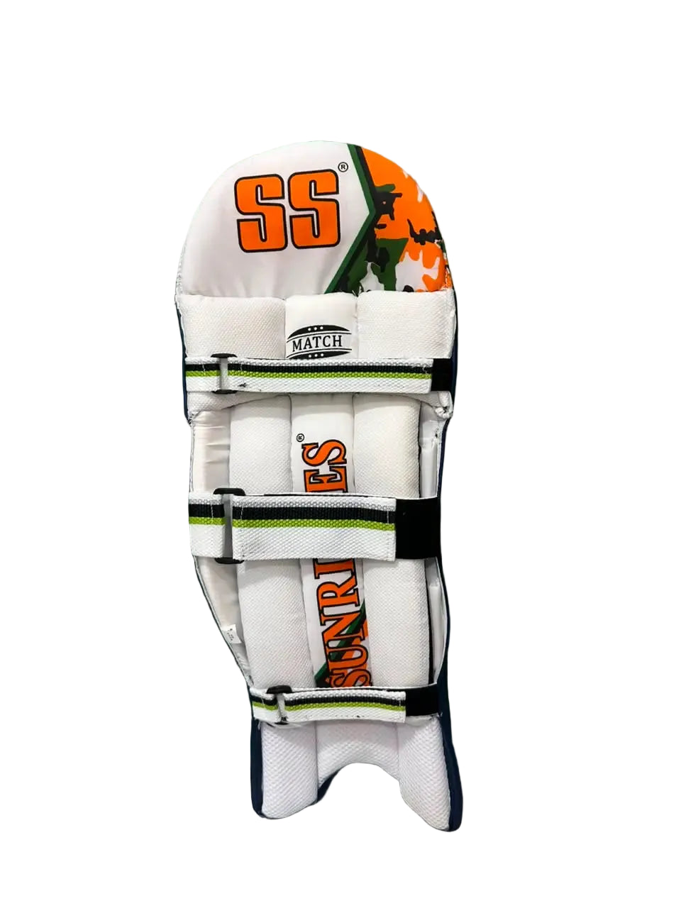 SS Match Navy Cricket Batting Leg Guard Pads@front view2