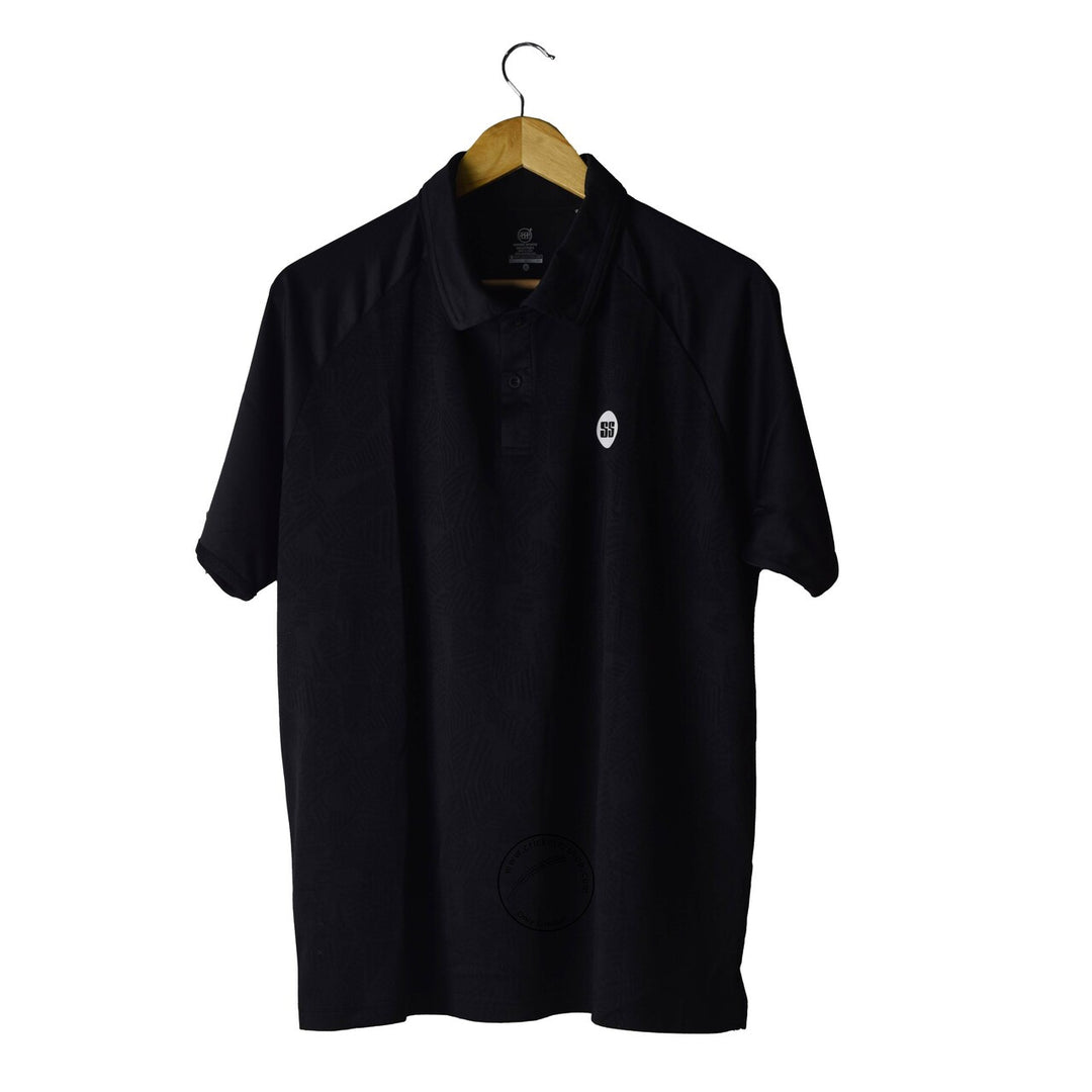 SS Maximus Polo T-Shirt Half Sleeves Black @ Front View