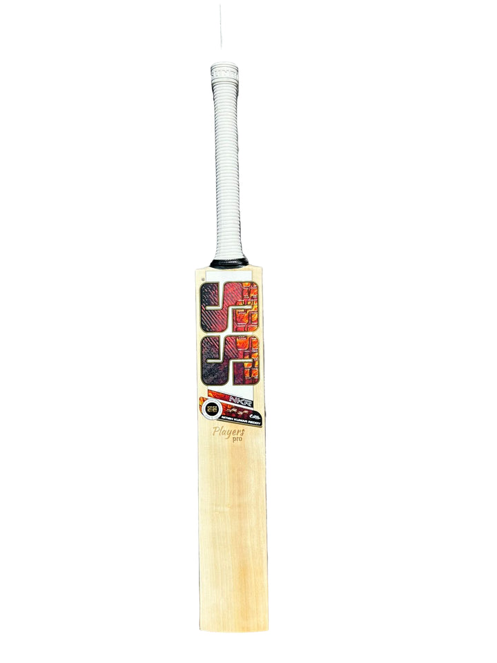 SS NKR Player Pro English Willow Cricket Bat Size SH @ Front View