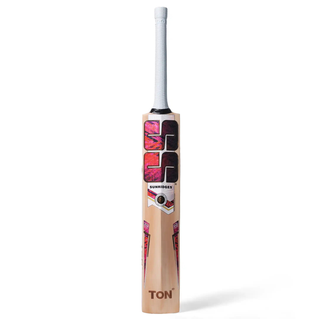 SS Orange English Willow Cricket Bat Size SH @ Back View