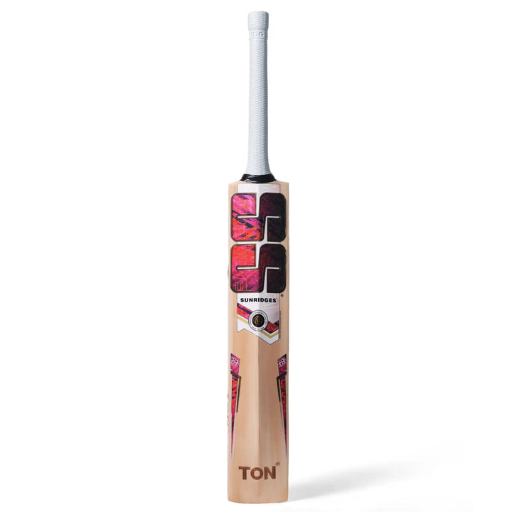 SS Orange English Willow Cricket Bat Size SH @ Back View