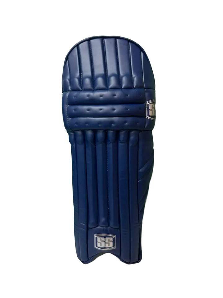 SS Platino Cricket Batting Leg Guard Navy Blue Pads Size@front view1