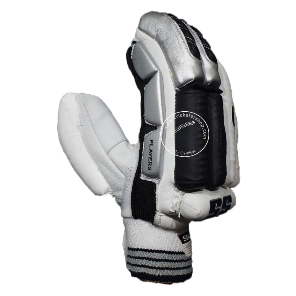 SS Player Edition Cricket Batting Gloves Mens Size Colour White Black @ Right Back View